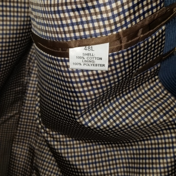 Saddlebred Men's Blazer 48L Blue Wool Blend Org $200.00 - Picture 3 of 4